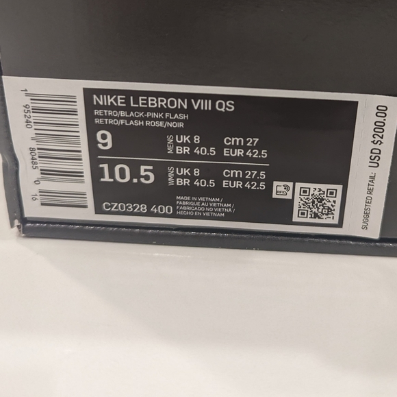 New Size 9 - Nike LeBron 8 VIII Retro South Beach 2021 - Picture 6 of 8